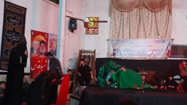 مراسم تعزیه شهادت حضرت زهرا(س) در روستای ساروق شهرستان داورزن