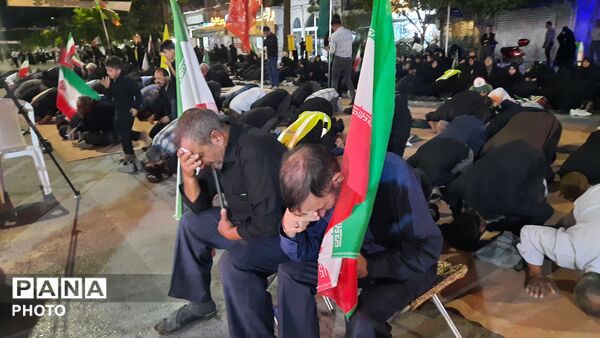 مراسم باشکوه عزاداری محرم همراه با تجمع در مسجد جامع شهرستان نیشابور