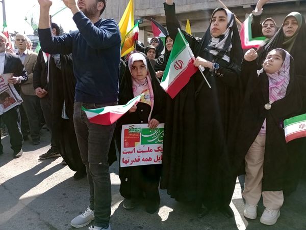 حضور پرشور کودکان در راهپیمایی روز قدس شهرستان قائمشهر