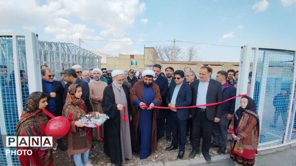 افتتاح آموزشگاه چهارکلاسه روستای احمد آباد در بخش هزار مسجد و زمین چمن مصنوعی شهدای روستای قلعه نو