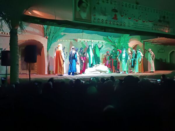 نمایش آیینی یاس نبوی در امامزاده سید حمزه (ع) کاشمر