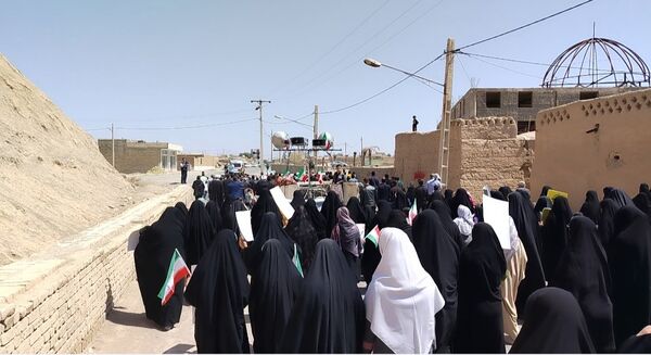 طنین شعار انا علی العهد یا قدس در شهرستان مروست
