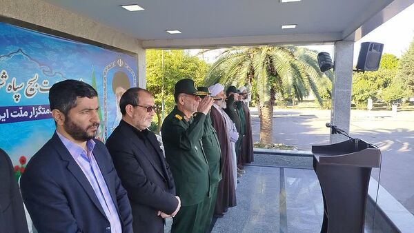 برگزاری صبحگاه مشترک دانش‌آموزی شهرستان هزار سنگر آمل 