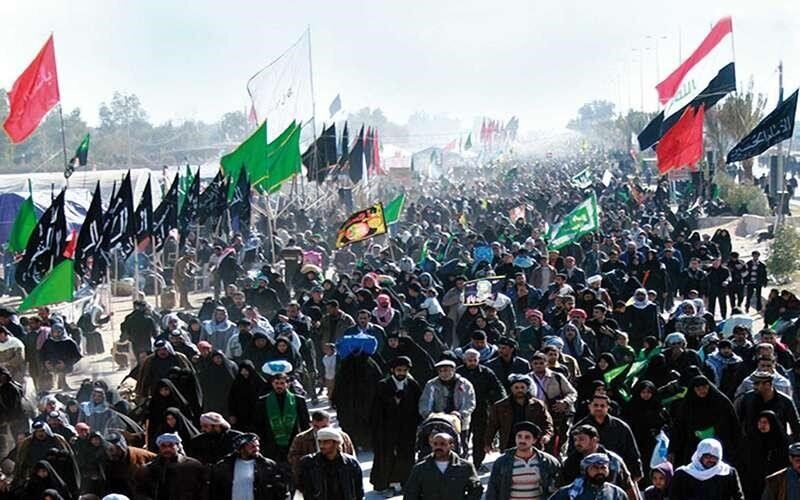 حضور جامعه فرهنگیان با همت سازمان بسیج فرهنگیان  وزارت آموزش و پرورش دراجتماع بزرگ اربعین حسینی