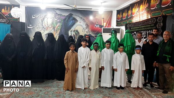 حرکت نمادین کاروان امام حسین (ع) به همت هیئت فاطمیون در میناب