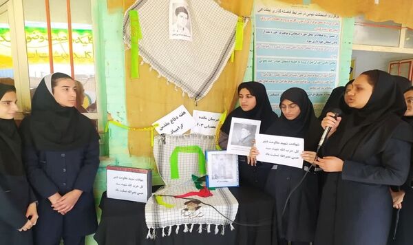دانش‌آموزان بهبهانی فریاد «مرگ بر اسرائیل» سر دادند