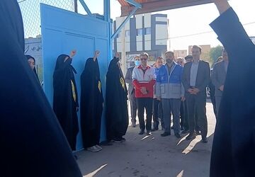 مانور زلزله در دبیرستان شهید دهقان