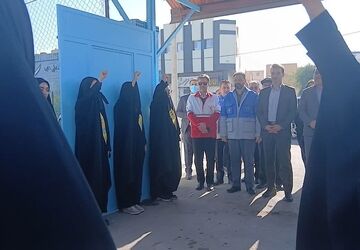 مانور زلزله در دبیرستان شهید دهقان