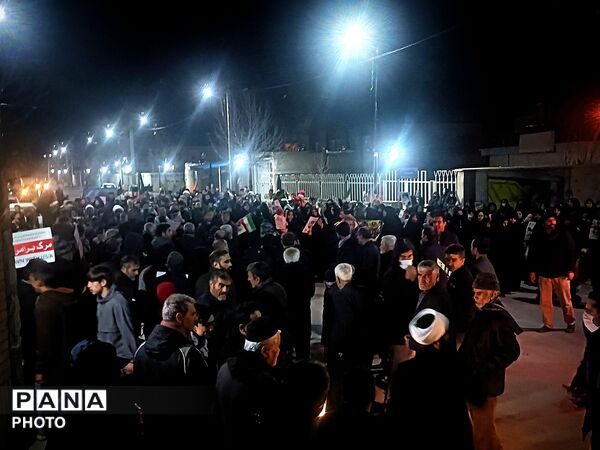 وفاداران جورقان در میدان؛ راهپیمایی باشکوه مردم در سوگ رهبر مجاهد