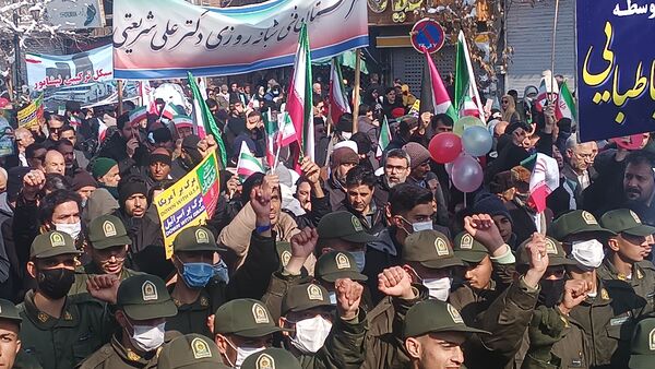 راهپیمایی ۲۲ بهمن در نیشابور 