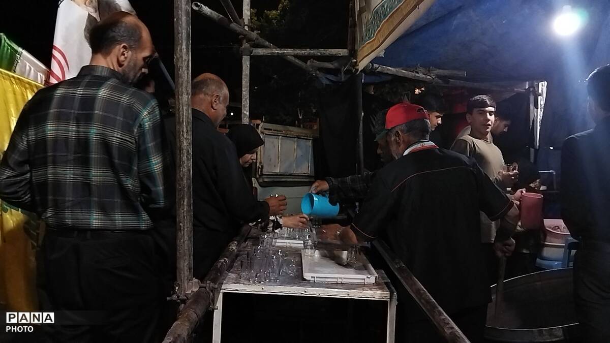 موکب شهدای روستای آهوان در صد و بیست و دومین شب
