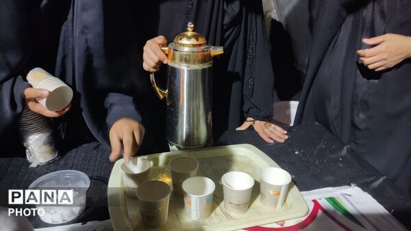 چهلمین روز شهادت رهبر شهید و دانش‌آموزان مدرسه شجره طیبه میناب