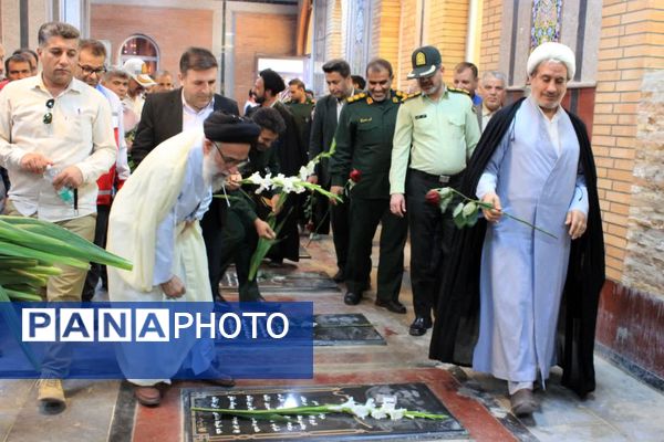 آیین غبارروبی گلزار مطهر شهدای گچساران