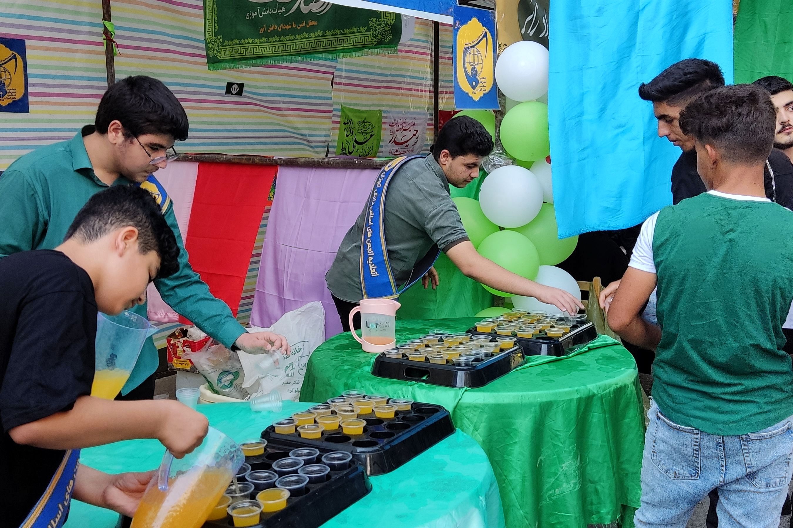 برپایی موکب انصار المهدی(عج) به‌مناسبت عید غدیر