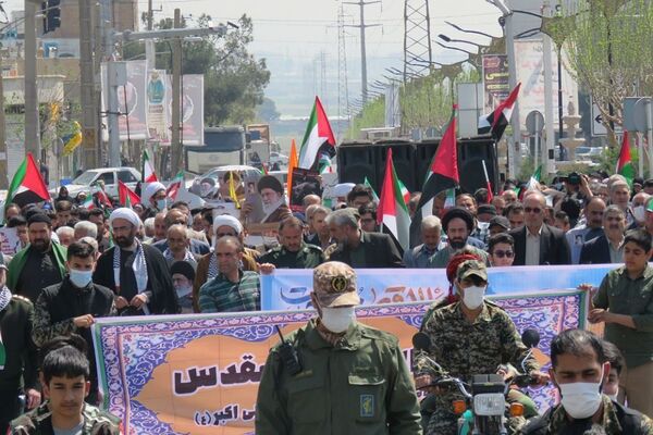 حضور پرشور مردم ناحیه یک شهرری در راهپیمایی روز جهانی قدس
