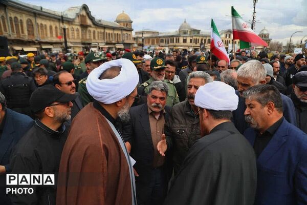 تشییع پیکر شهید مهدی مرادی در همدان
