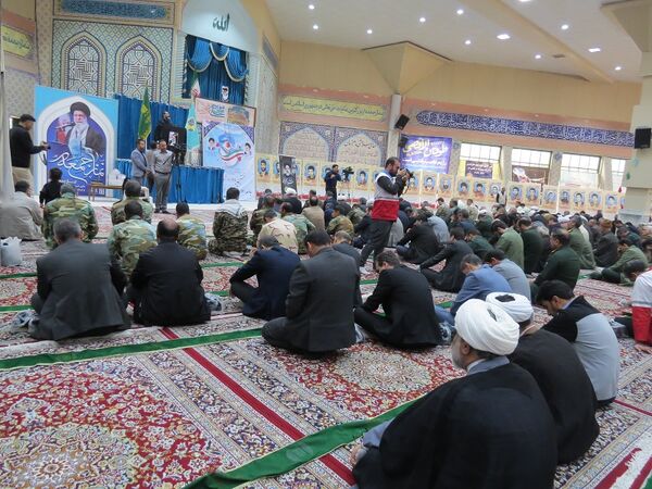 مراسم عزاداری شهیدان خدمت در مصلای امام خمینی(ره)  شهرستان بجنورد