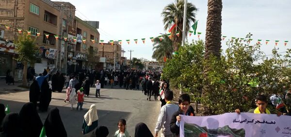 راهپیمایی پرشور مردم جیرفت
