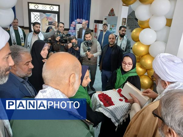 آیین افتتاح همزمان دبستان و کلنگ‌زنی سالن مطالعه مجموعه امام حسین(ع) در مشهد