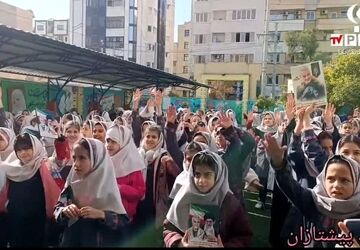 مراسم پنجمین سالگرد شهادت حاج قاسم سلیمانی در دبستان شاهد فاطمه الزهرا (س)