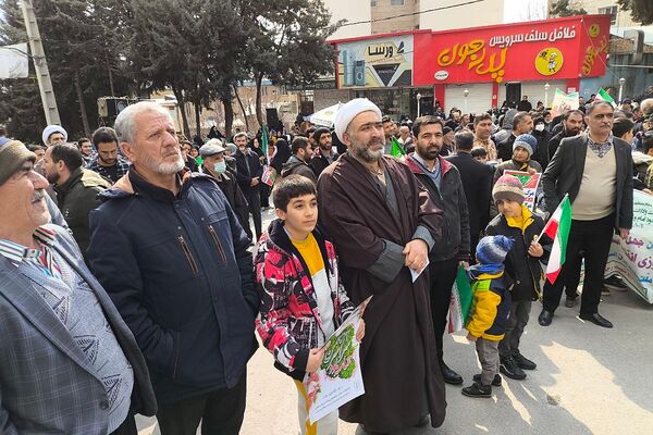 راهپیمایی پرشور ۲۲بهمن در رودهن 