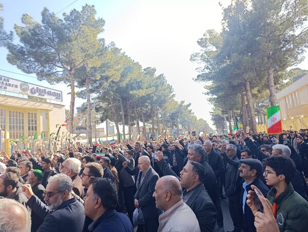 راهپیمایی در محکومیت تروریست های مسلح در تربت حیدریه