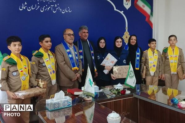 مراسم سالروز تاسیس سازمان دانش آموزی در خراسان شمالی