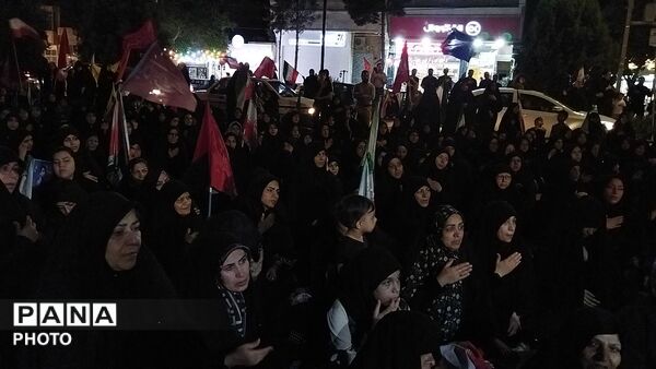 مراسم شب دوم محرم در بلوار فضل نیشابور-۱