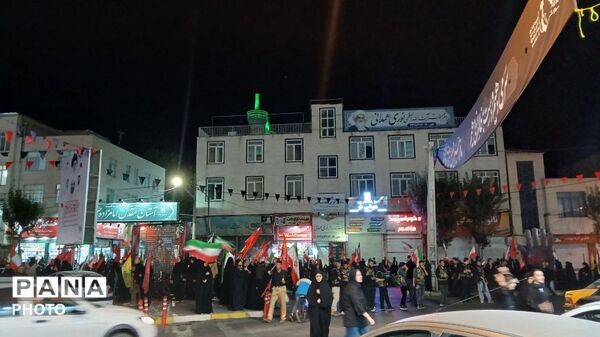حضور باشکوه مردم کرج در صد و نوزدهمین شب از عزاداری‌های حسینی