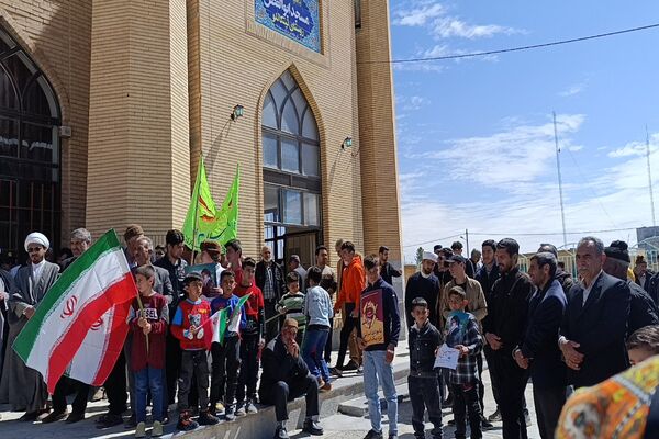 حضور پرشور مردم شهر تیتکانلو در راهپیمایی روز قدس 