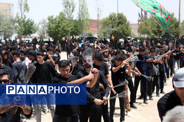 عزاداری تاسوعای حسینی در شهر درق 