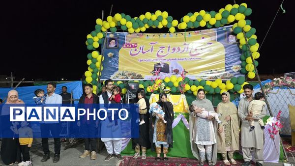 دوازدهمین جشن ازدواج آسان ۲۰ زوج جوان در رودبار کرمان