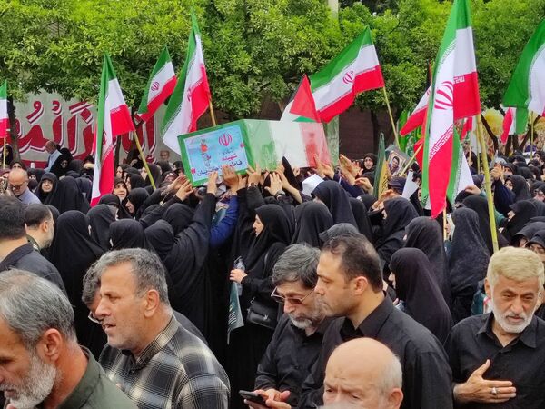 تشییع شهدای جنایت صهیونیست‌ها در بابل