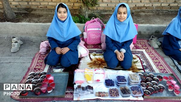 بازارچه دانش آموزی در مدرسه فرهنگ سردار شهید عبدی خلیل آباد