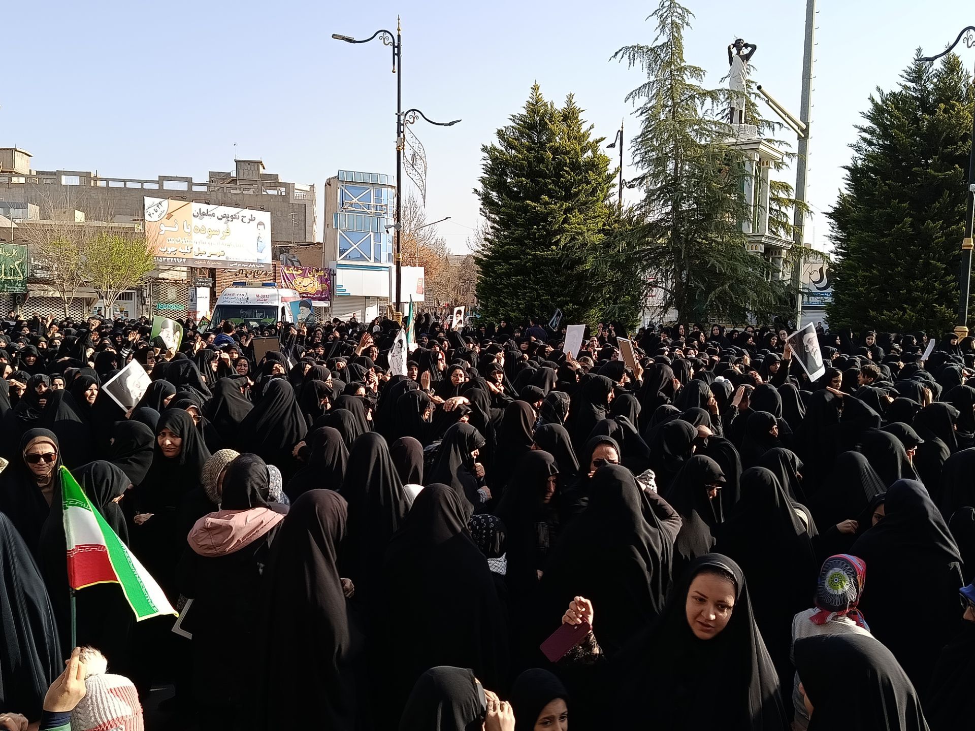 مراسم عزاداری سید علی خامنه‌ای (قدس سره )رهبر جمهوری اسلامی ایران در شهرستان کاشمر 