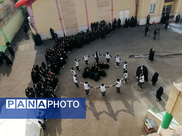 مانور زلزله و ایمنی در دبیرستان شاهد رضویه قم