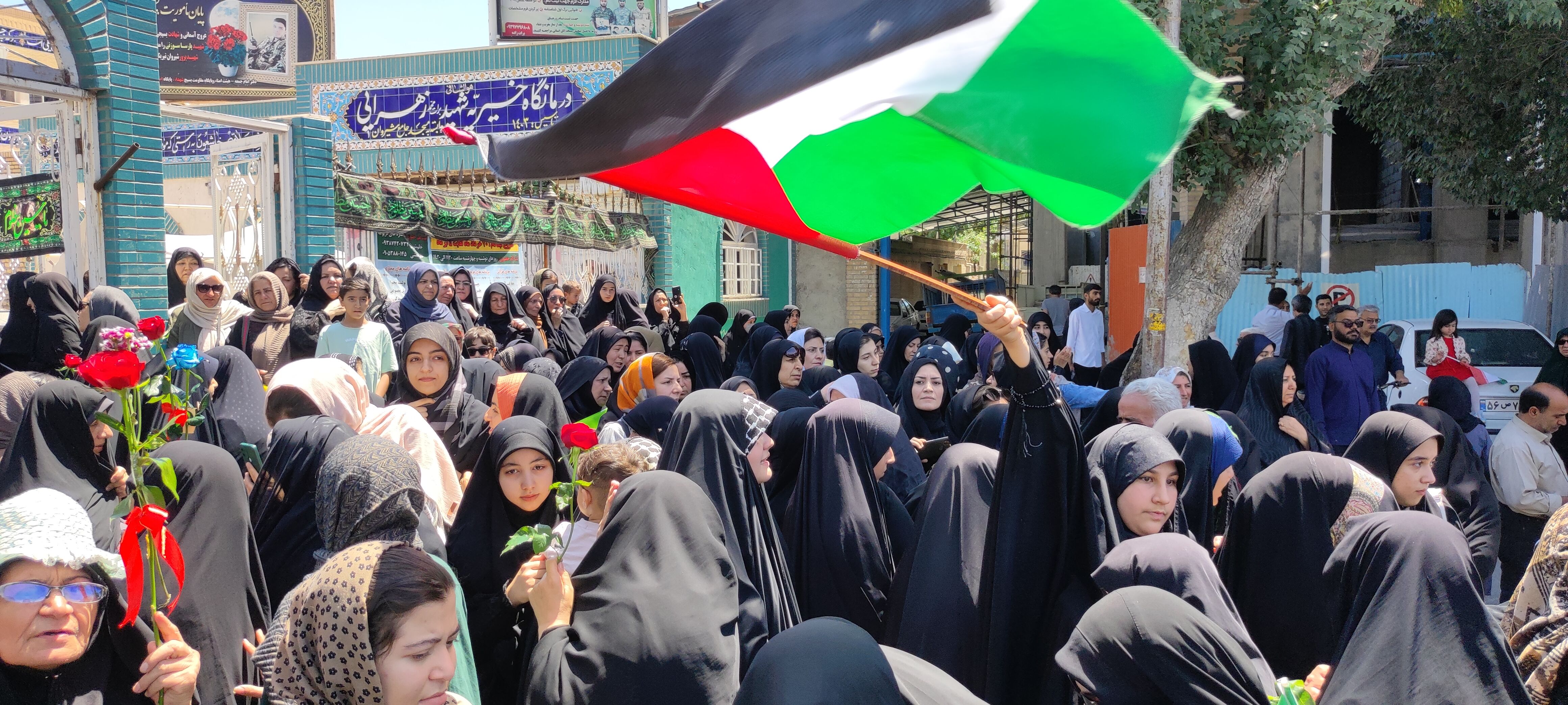 اجتماع بزرگ شیروانی‌ها در محکومیت جنایات صهیونسیتها با سخنرانی «سحر امامی»