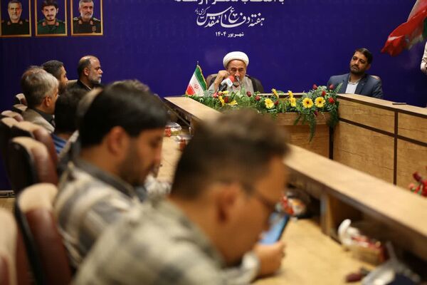 نشست خبری جمعیت حامیان انقلاب اسلامی در قم