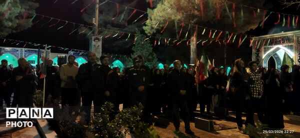 تدفین پیکر مطهر شهید مهدی عمارلو در بهشت فضل شهرستان نیشابور
