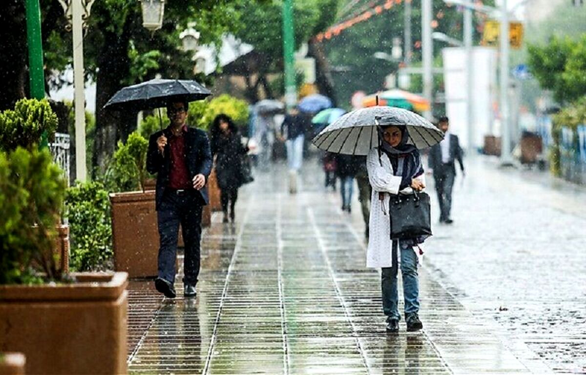 بارش باران در استان‌های شمالی کشور