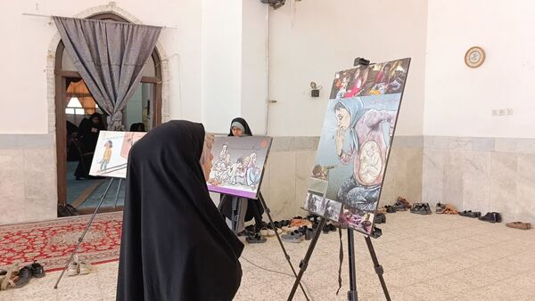 برپایی میز خدمات در مصلی نماز جمعه توسط نیروی انتظامی شهرستان خلیل اباد 