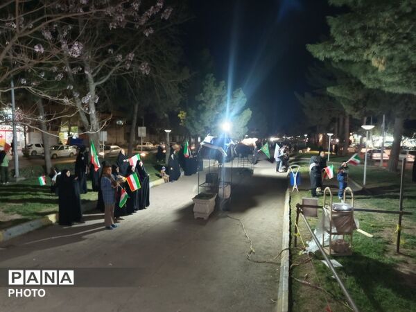 حضور مردم نمایشی از اتحادوهمبستگی دربلوار جمهوری نیشابور