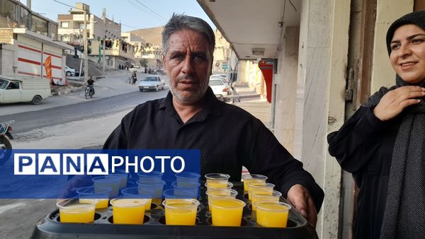 مراسم سوگواری، علم گردانی در روستای گرمدره 