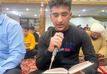 روز دوم اعتکاف دانش‌آموزان پسر گلستان