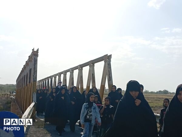 پیاده روی جاماندگان اربعین بانوان علیاشهر و شهرک شهید بهشتی