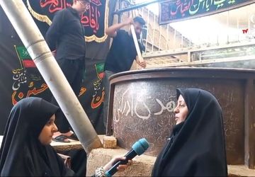 شور حسینی در اصفهان،  پخت سمنوی نذری در الیادران اصفهان