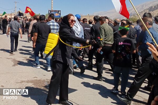 مراسم عاشورا در گلزار شهدای شهرستان لنده
