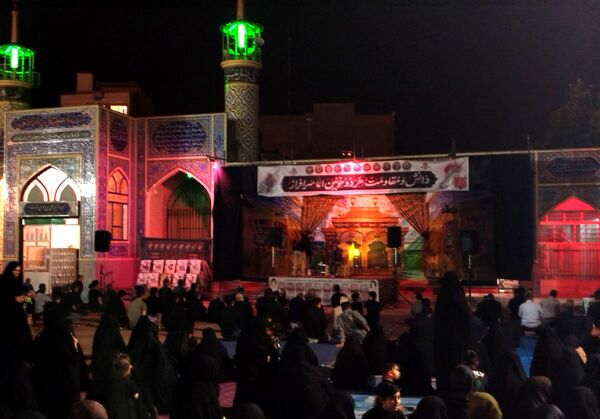 مراسم عزاداری سیدالشهدا در کنار مزار شهدای گمنام نیشابور