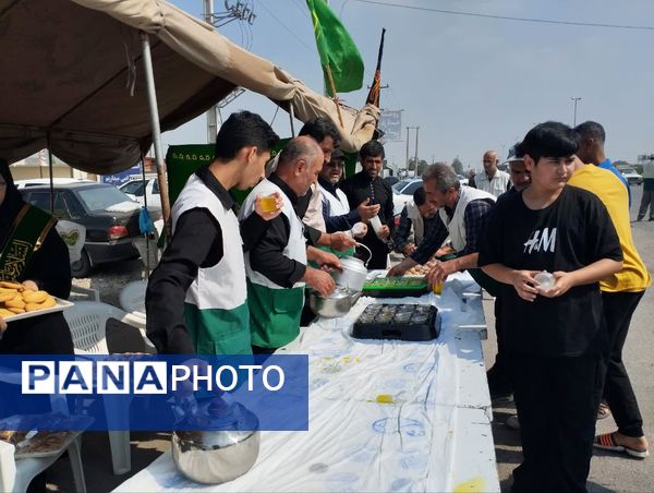 برپایی موکب امام رضا(ع) در میاندورود 