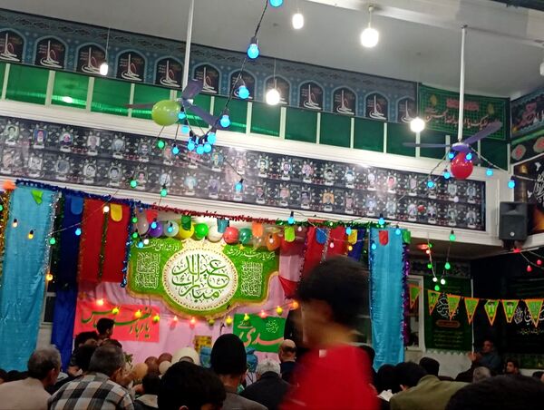 تکیه حسینی غرق در شادی علوی